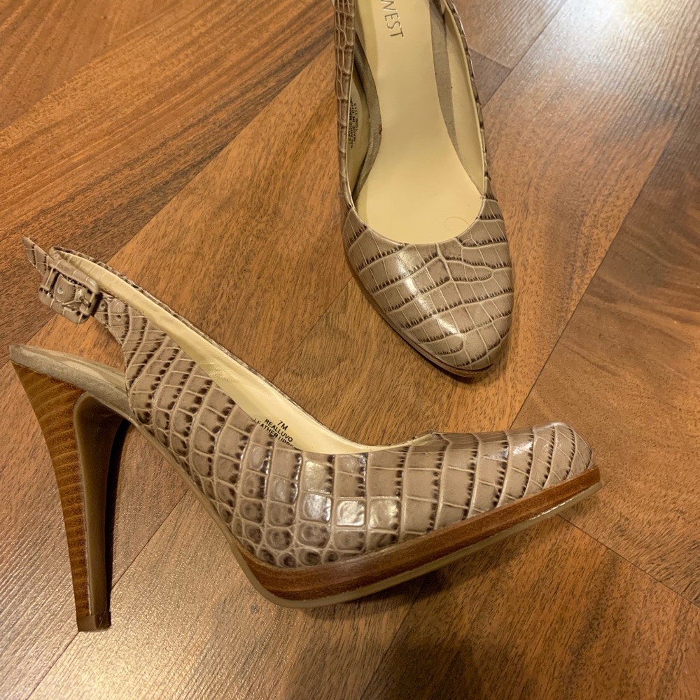 Nine West slingback heels